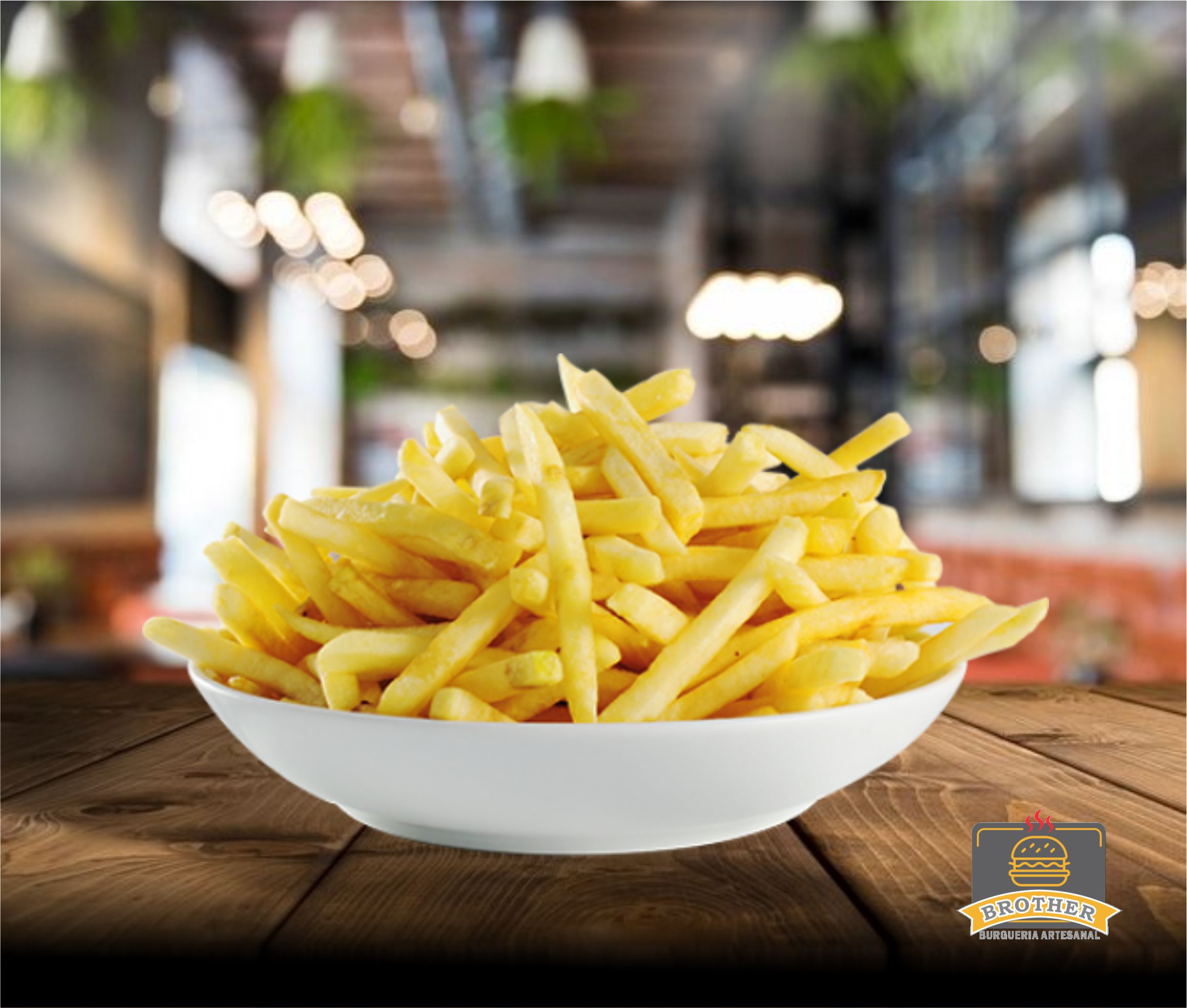 Fritas com Molho de Queijo e Bacon